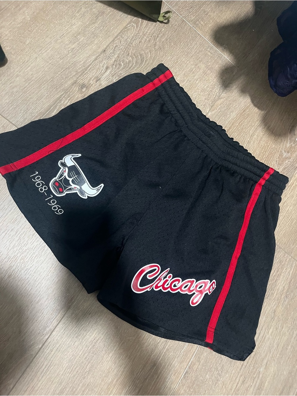 NWT Chicago Bulls Black & Red Athletic Shorts